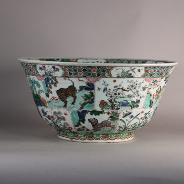 Chinese massive famille verte bowl, Kangxi (1662-1722) - image 6
