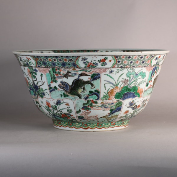 Chinese massive famille verte bowl, Kangxi (1662-1722) - image 4