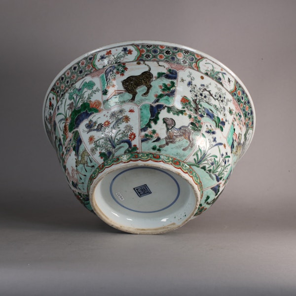 Chinese massive famille verte bowl, Kangxi (1662-1722) - image 2