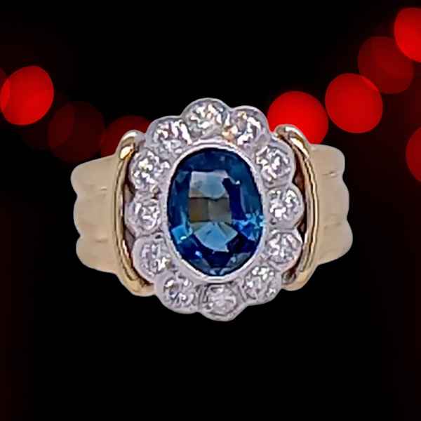 Sapphire and Diamond Ring. - image 1