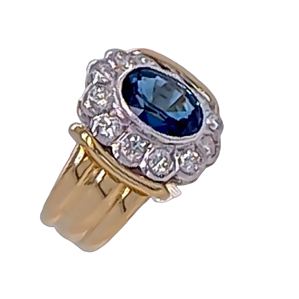 Sapphire and Diamond Ring. - image 4