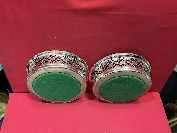 A Pair of Silver Coasters - image 2