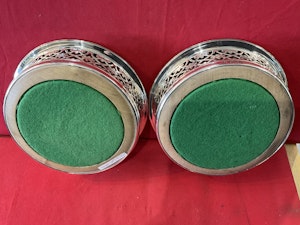 A Pair of Silver Coasters