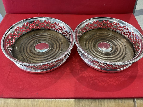 A Pair of Silver Coasters - image 1