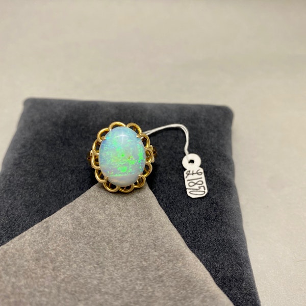 Opal Ring in 14ct Gold date circa 1950, SHAPIRO & Co since1979 - image 2