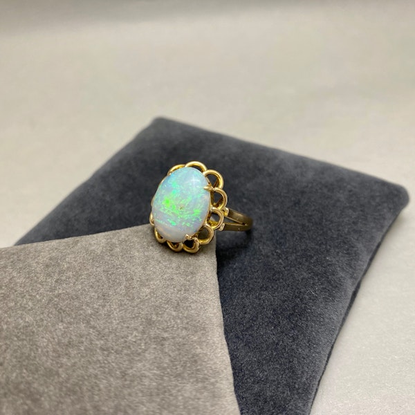 Opal Ring in 14ct Gold date circa 1950, SHAPIRO & Co since1979 - image 12