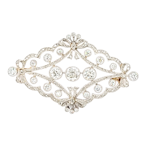 Fine Belle epoque early diamond brooch SKU: 5379 DBGEMS