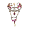 Fantastic art nouveau ruby, diamond and pearl pendant/brooch SKU: 5378 DBGEMS - image 2