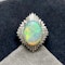 Opal Diamond Ring in Platinum date circa 1970, SHAPIRO & Co since1979 - image 1