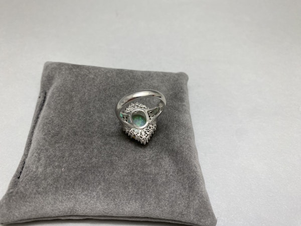 Opal Diamond Ring in Platinum date circa 1970, SHAPIRO & Co since1979 - image 4