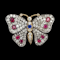 Fine Antique diamond, Ruby and sapphire butterfly  SKU: 6232 DBGEMS - image 2