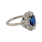 Art deco sapphire and diamond engagement ring  SKU: 6237 DBGEMS - image 4
