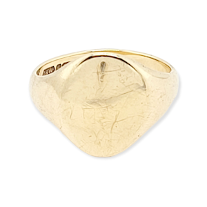 Plain gold signet ring SKU: 6258 DBGEMS