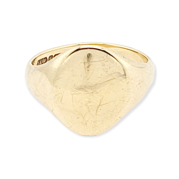 Plain gold signet ring SKU: 6258 DBGEMS - image 1