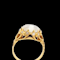 Antique art nouveau moonstone and diamond dress ring SKU: 6262 DBGEMS - image 1