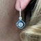 Sapphire, Diamond And Platinum Drop Earrings, 2.70ct - image 7