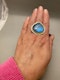 Labradorite Ring in Silver date circa 1980, Lilly's Attic since 2001 - image 3