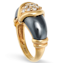 A French Hematite & Diamond dress ring - image 2
