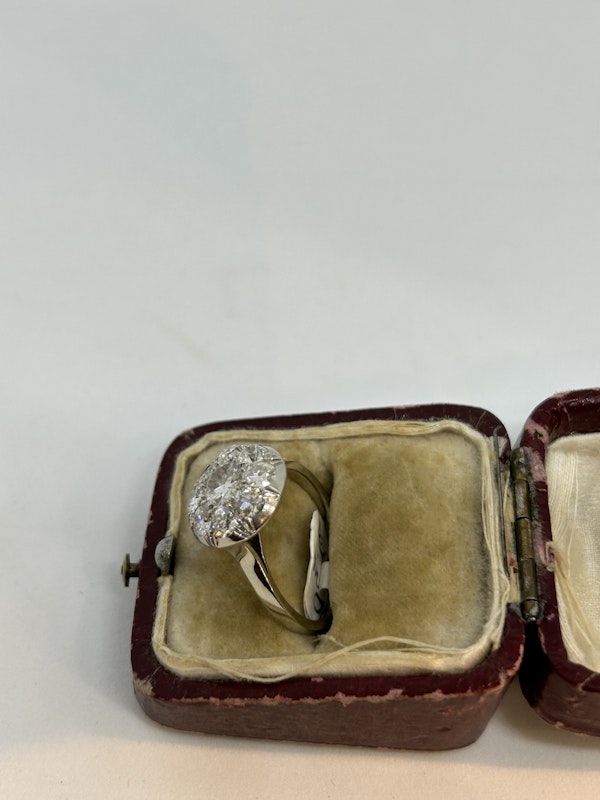 Art Deco French diamond platinum ring at Deco&Vintage Ltd - image 2