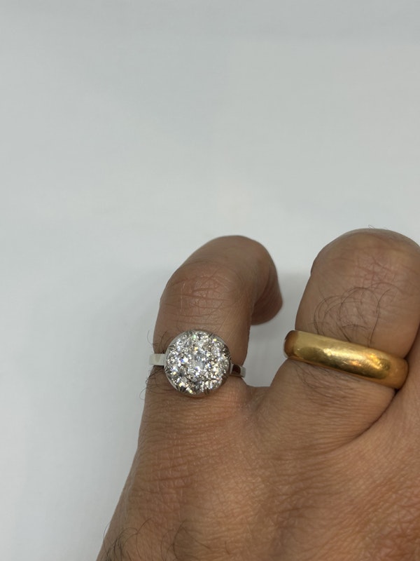 Art Deco French diamond platinum ring at Deco&Vintage Ltd - image 3