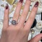 Sapphire, Diamond And Platinum Cluster Ring, 1.01ct - image 3