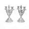 Russian silver pair of candelabras, St.Petersburg 1864 by Egnatiy Sazikov - image 3