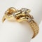 Vintage Italian Diamond And Gold Snake Bracelet, Circa 1960 - image 3