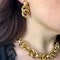 Vintage 18ct Gold Necklace And Earrings Suite - image 2