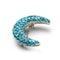 Tiffany & Co. Turquoise Diamond And White Gold Crescent Brooch, Circa 1960 - image 3