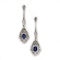 Sapphire, Diamond And Platinum Drop Earrings, 4.50ct - image 4