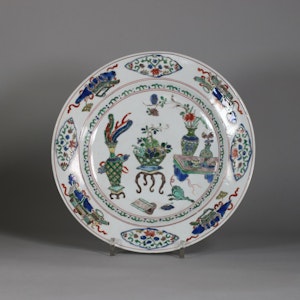 Chinese famille verte plate, Kangxi (1662-1722)