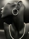 Very Nice Loop Earrings With Black&White Diamonds - image 3