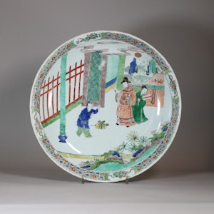 Chinese famille verte plate, Kangxi (1662-1722)