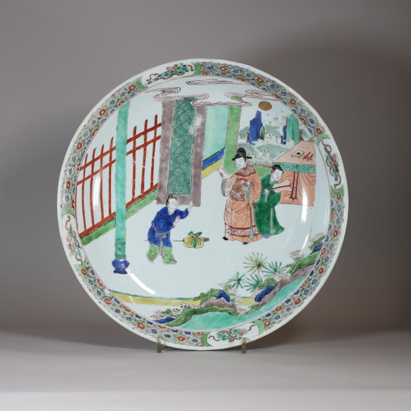 Chinese famille verte plate, Kangxi (1662-1722) - image 1