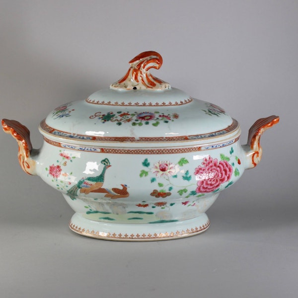 Chinese famille rose oval tureen and cover, Qianlong (1736-95) - image 4