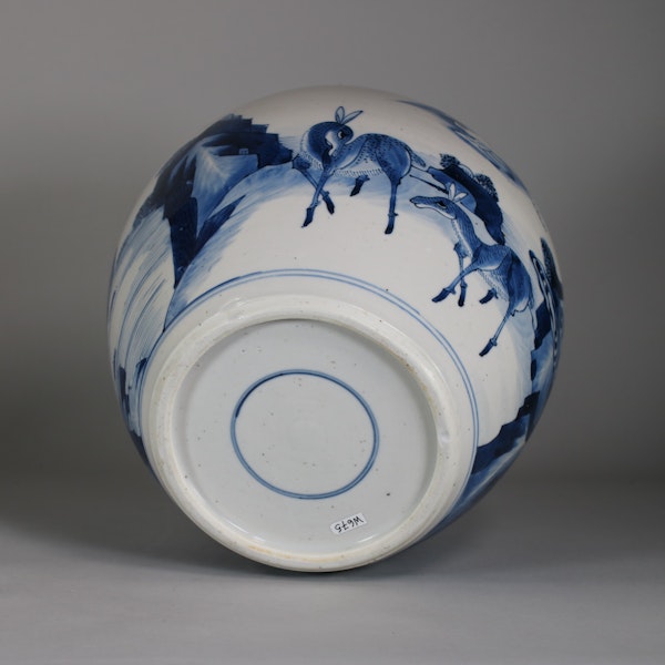 Chinese blue and white jar, Kangxi (1662-1722) - image 2
