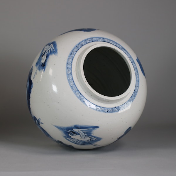 Chinese blue and white jar, Kangxi (1662-1722) - image 5