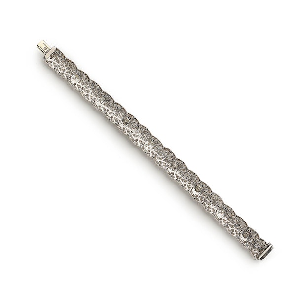Art Deco Diamond And Platinum Bracelet, Circa 1930 - image 4