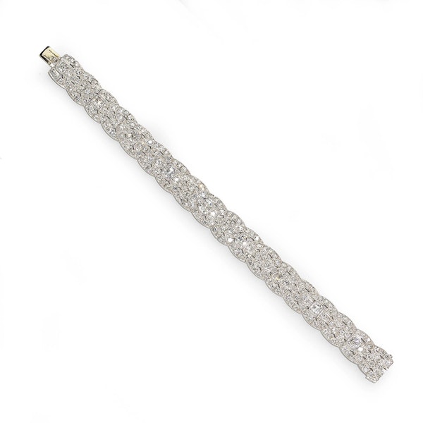 Art Deco Diamond And Platinum Bracelet, Circa 1930 - image 3