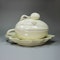 English creamware melon tureen, cover and under plate, 18th century - image 4