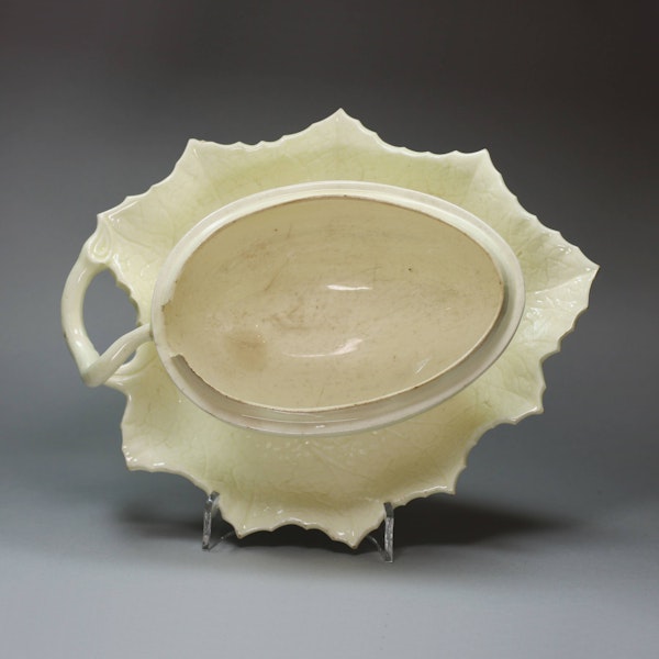 English creamware melon tureen, cover and under plate, 18th century - image 6