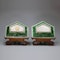 Pair of Chinese famille verte biscuit hors d'oeuvre dishes, Kangxi (1662-1722) - image 4