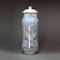 Spanish blue and white faience albarello and cover, dated 1773 - image 1
