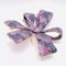 Moira Design Pink and Blue Sapphire Bow Brooch - image 7