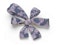Moira Design Pink and Blue Sapphire Silver and Gold Bow Brooch - image 3