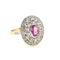Pink sapphire and diamond ring - image 3
