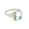 Aquamarine and diamond ring - image 2