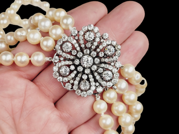 Versatile Antique diamond choker necklace/pendant aigrette SKU: 6282 DBGEMS - image 1