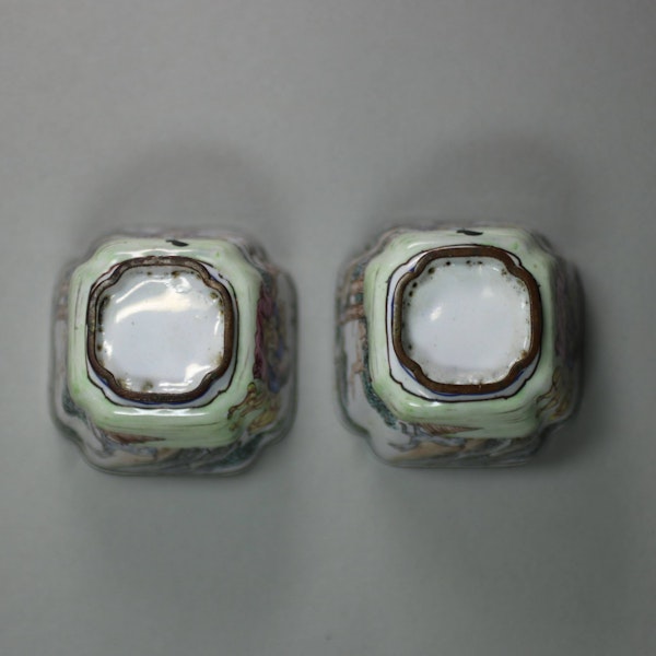 Pair of small Canton enamel wine cups, Qianlong (1736-95) - image 3