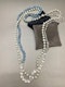 Aquamarine Crystal Turquoise Pearl Bead Necklace by LILLY SHAPIRO, Lilly's Attic since 2001 - image 2